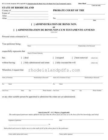 Fill in a Valid Rhode Island Pc 1 2 Form